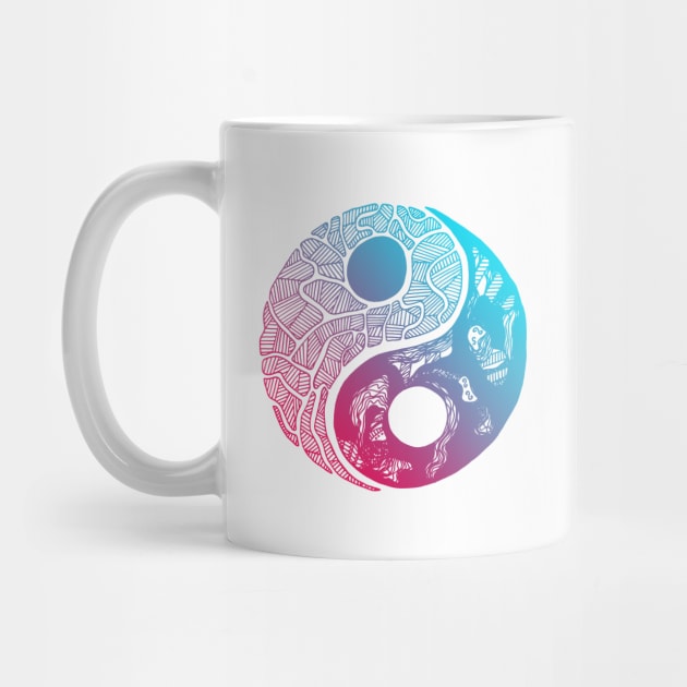 Dual Color Abstract Yin Yang by kenallouis